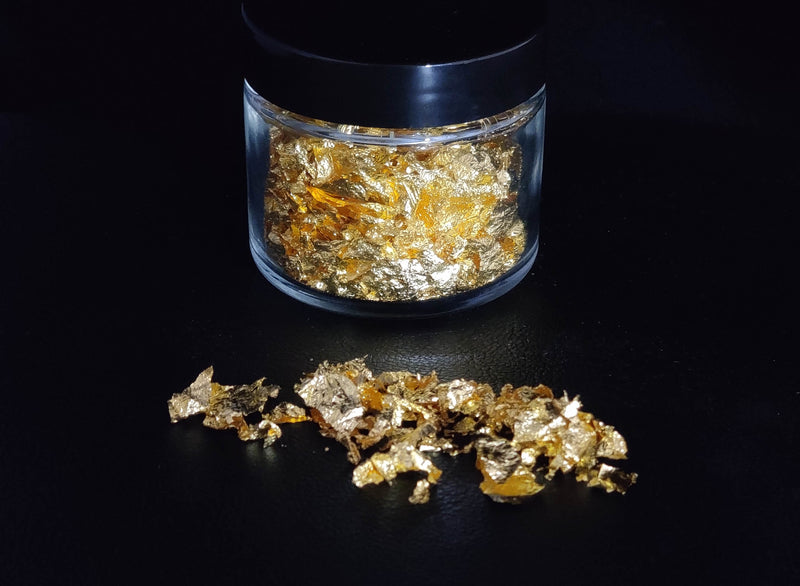 MIDAS TOUCH GOLD Hemp Leaf Glitter Shapes / 5mm High Flash 